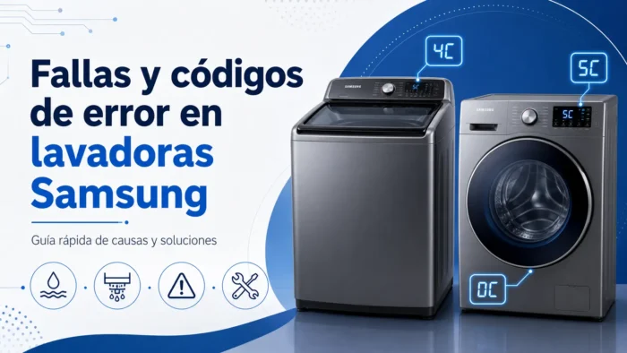 Si tu lavadora Samsung sigue fallando y necesitas una revisión a domicilio, podemos ayudarte con diagnóstico y reparación técnica en Lima