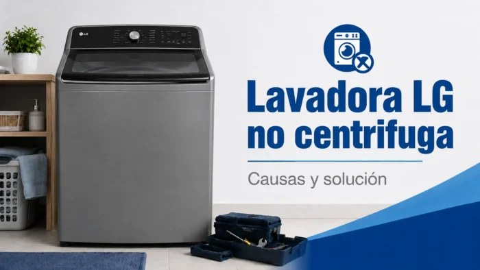 Lavadora LG no centrifuga y deja la ropa mojada justo cuando más la necesitas.