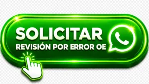 Solicitar por WhatsApp una revisión técnica a domicilio por error OE.